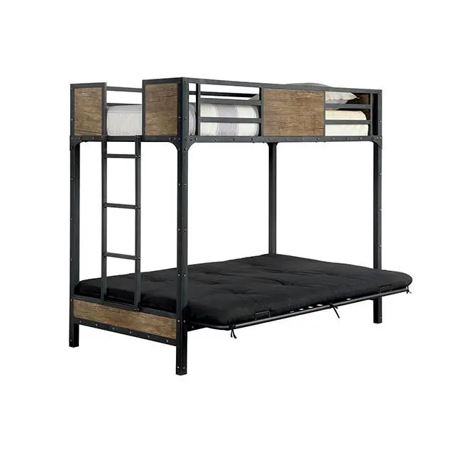 Clapton Black Twin Bed W/ Futon Base 2