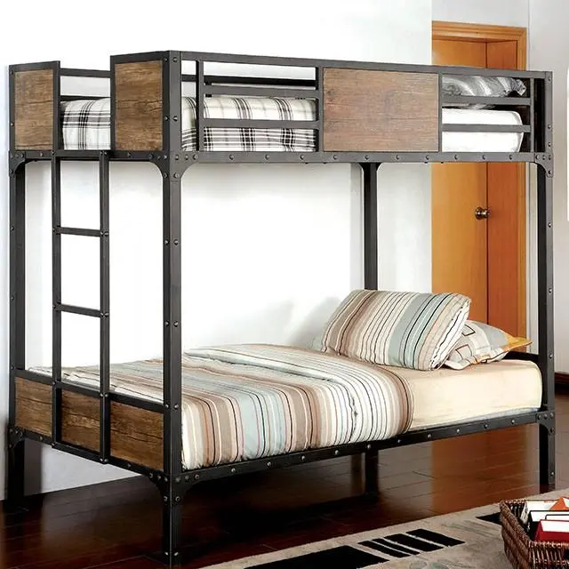 Clapton Black Twin/Twin Bunk Bed 1