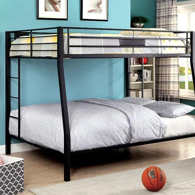 Claren Black Full/Queen Bunk Bed 1