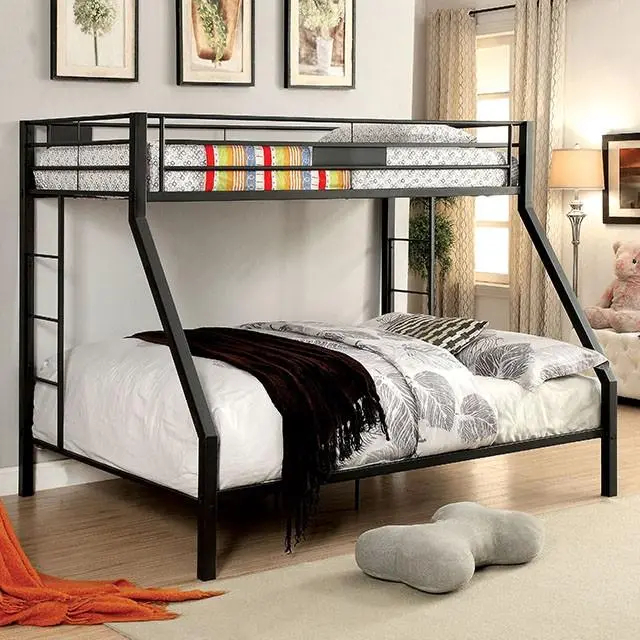 Claren Black Twin/Queen Bunk Bed 1