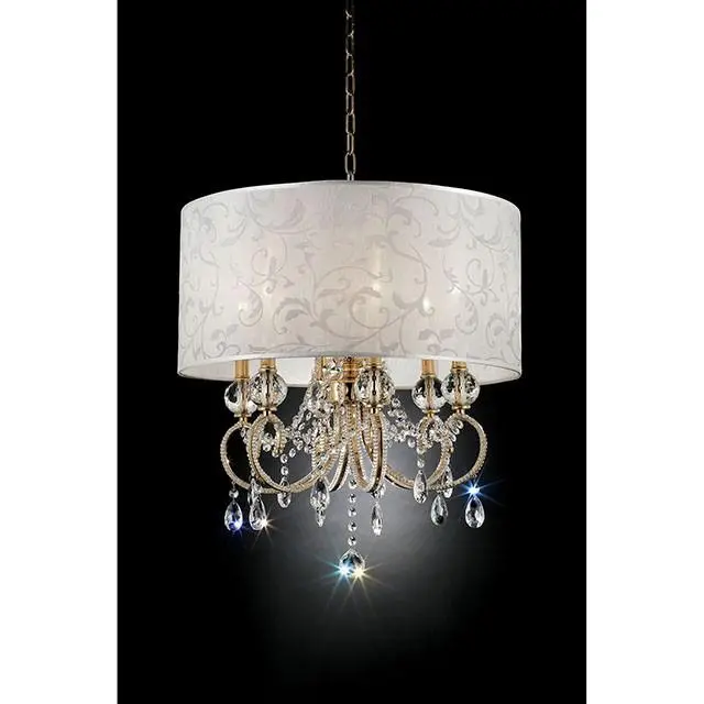 Deborah Gold 24.5"H Gold Ceiling Lamp 1