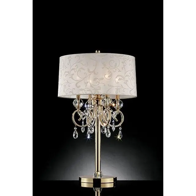 Deborah Gold 33"H Gold Table Lamp 1