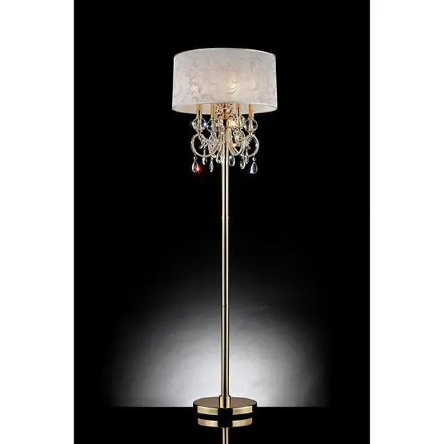 Deborah Gold 63"H Gold Floor Lamp 1