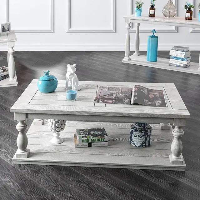Arlington Antique White Coffee Table 1