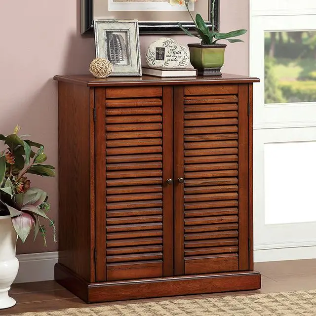 Della Oak Shoe Cabinet 1