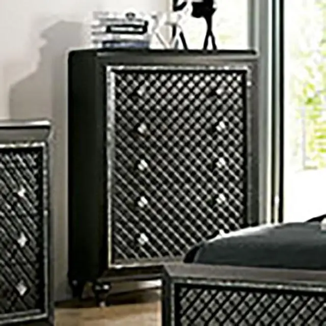 Demetria Metallic Gray Chest 1