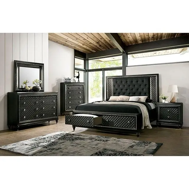 Demetria Metallic Gray Dresser 2