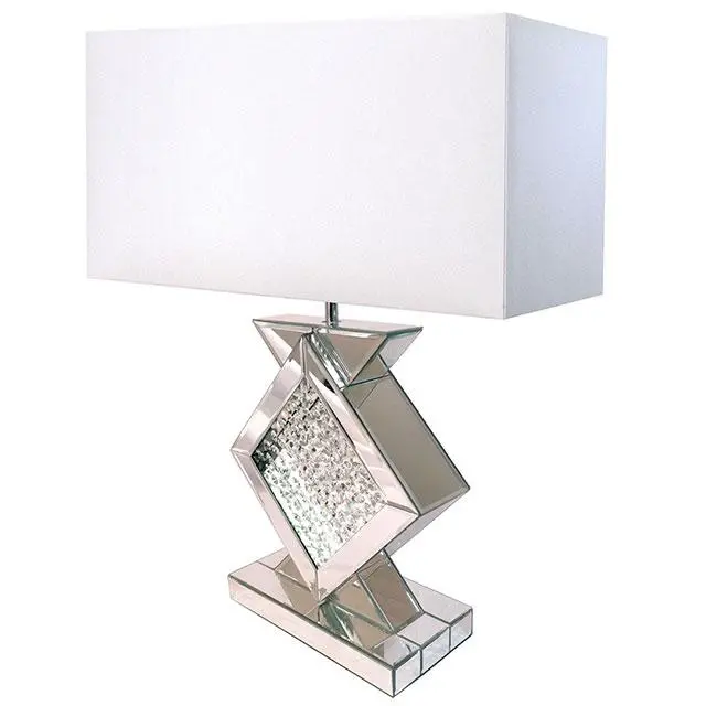 Desma Table Lamp, Champagne/White 1