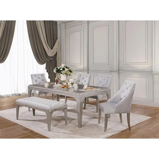 Diocles Silver/Gray Dining Table 2