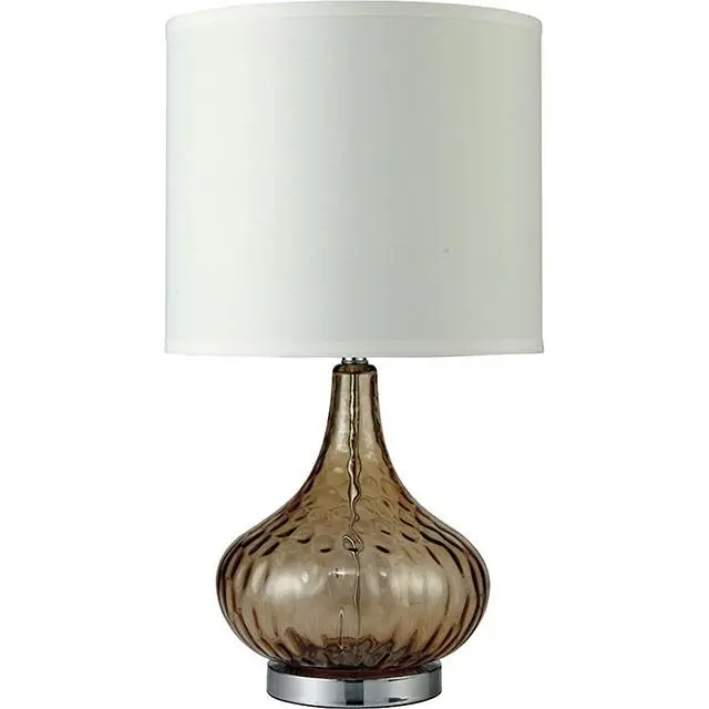 Donna Amber 15"H Glass Amber Table Lamp 1
