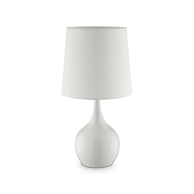 Edie White 23.5"H Glossy White Table Lamp 1