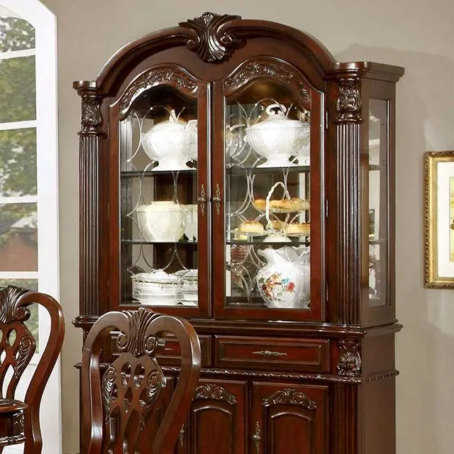 Elana Brown Cherry Hutch & Buffet, Cherry 1