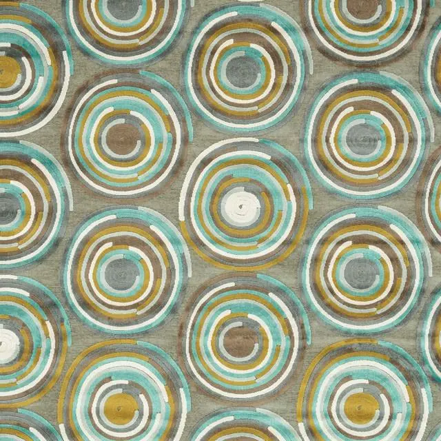 Atlas Rug Gray/ Aqua 1