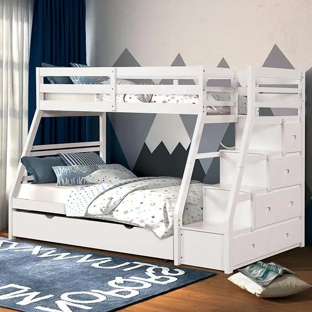 Ellington Twin/Full Bunk Bed White & Espresso 1