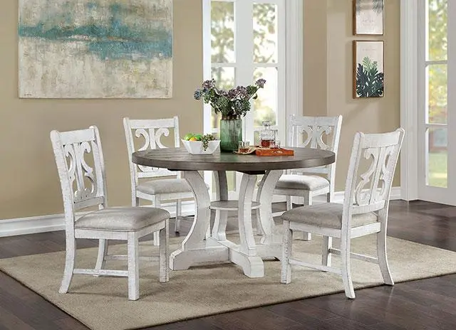 Auletta Round Dining Table, Gray 2