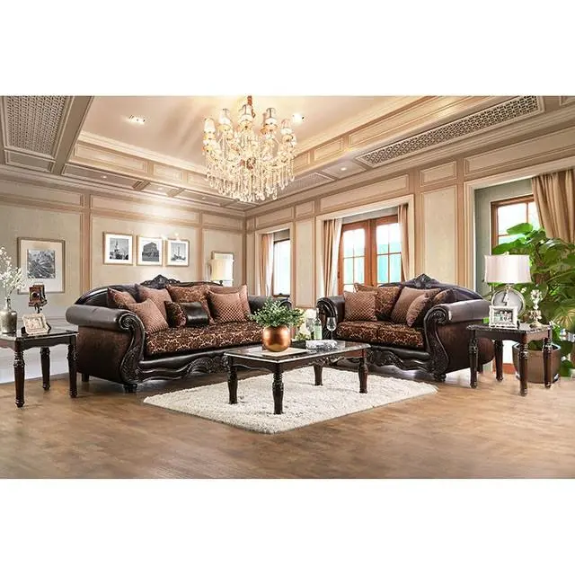 Elpis Brown/Espresso Sofa 2