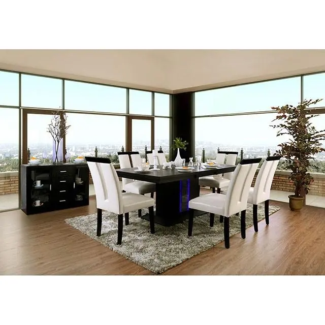 Evangeline Black/Beige Dining Table 2