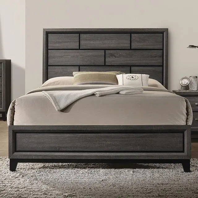 Errico Bed Grey & White 1