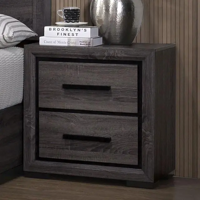 Conwy Gray Night Stand 1