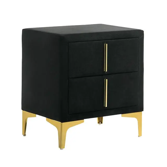 Florizel Night Stand, Black 1
