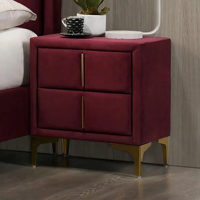 Florizel Night Stand, Red 1