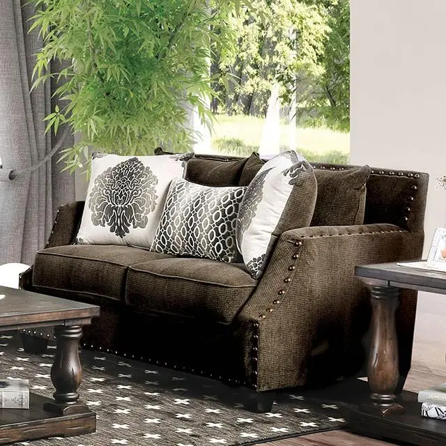 Cornelia Light Brown Love Seat 1