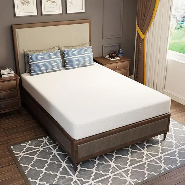 Forsythia 8" Full Green Tea Gel Memory Foam 1