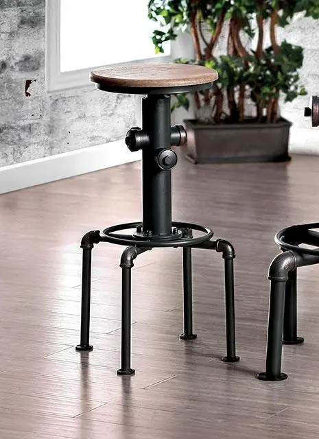 Foskey Antique Black Bar Stool (2/Ctn) 1