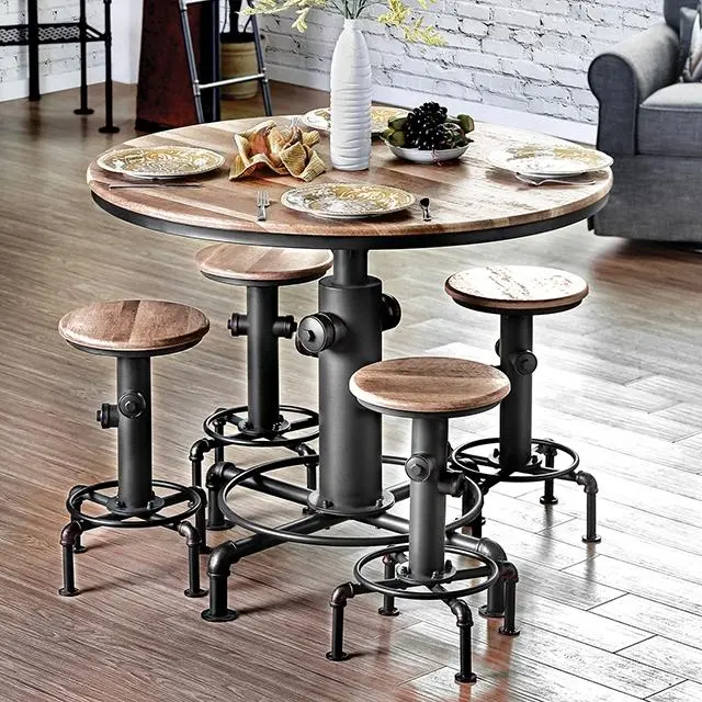 Foskey 5 Pc Counter Ht Table Set 1