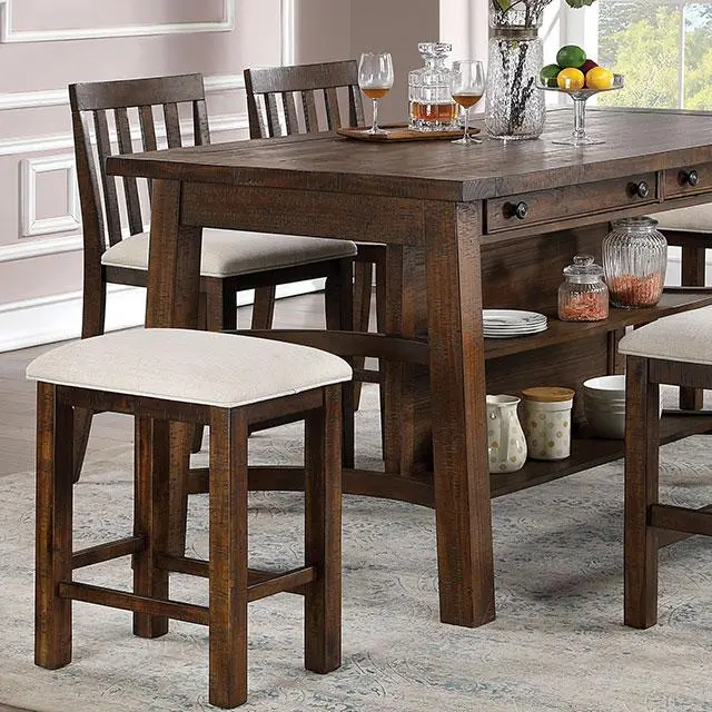 Fredonia 6 Pc Counter Ht Table Set With Bench 1