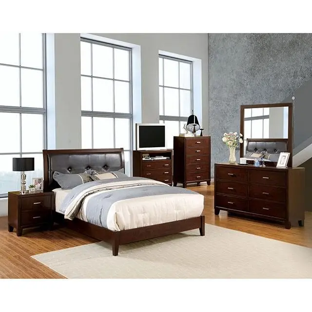 Enrico Bed Brown, Grey, & Black 2