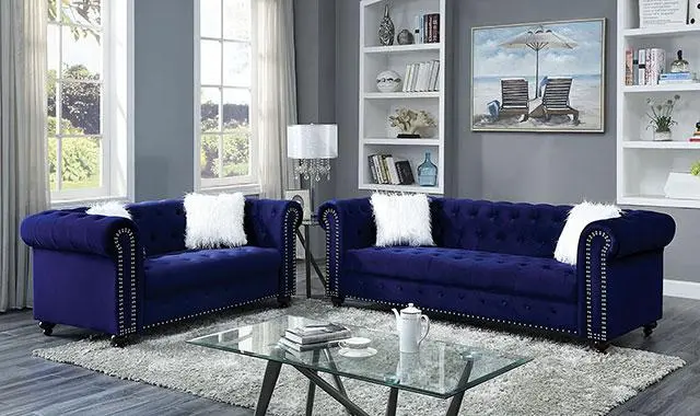 Giacomo Loveseat, Blue 2