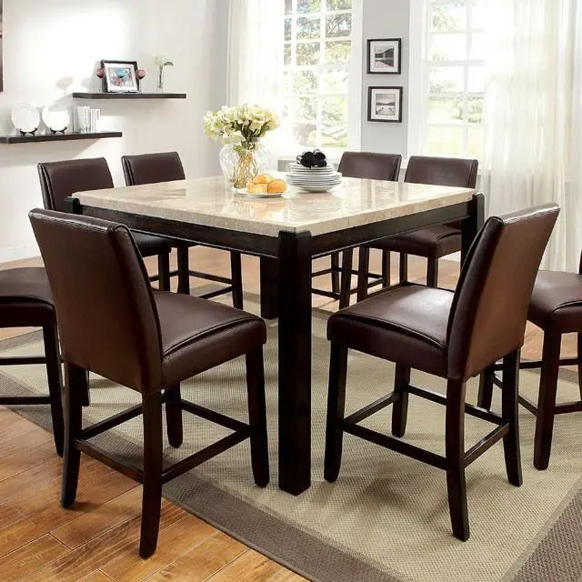 Gladstone Ii Dark Walnut/Ivory Counter Ht. Table 1