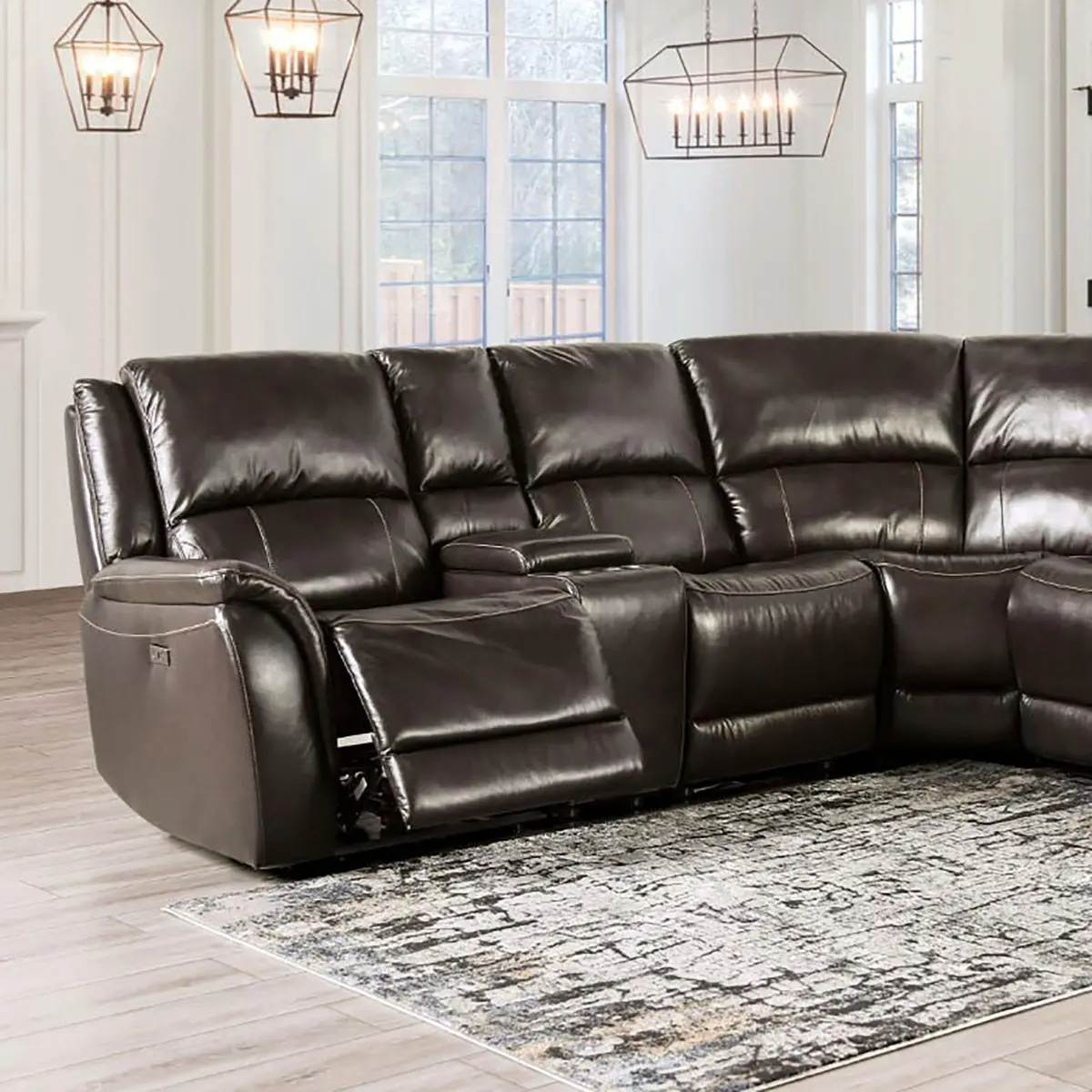 Gorgius Power Sectional, Espresso 2