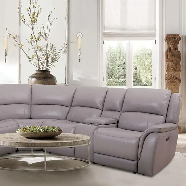 Gorgius Power Sectional, Light Gray 1