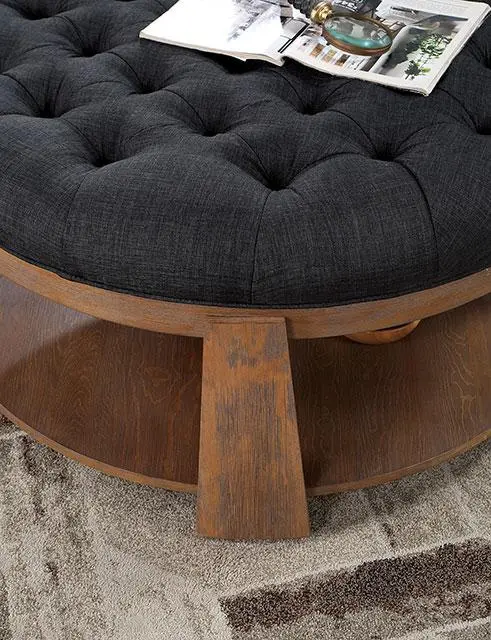 Guis Round Coffee Table, Dark Gray 2