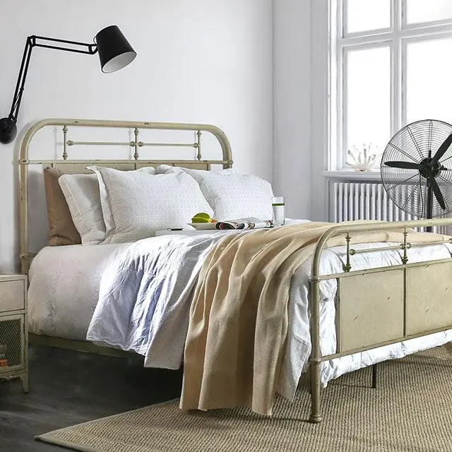 Haldus Bed Ivory, Red & White 1