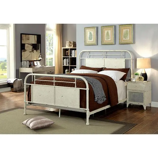 Haldus Cal.King, E.King, & Twin Bed White, Ivory, & Red 2