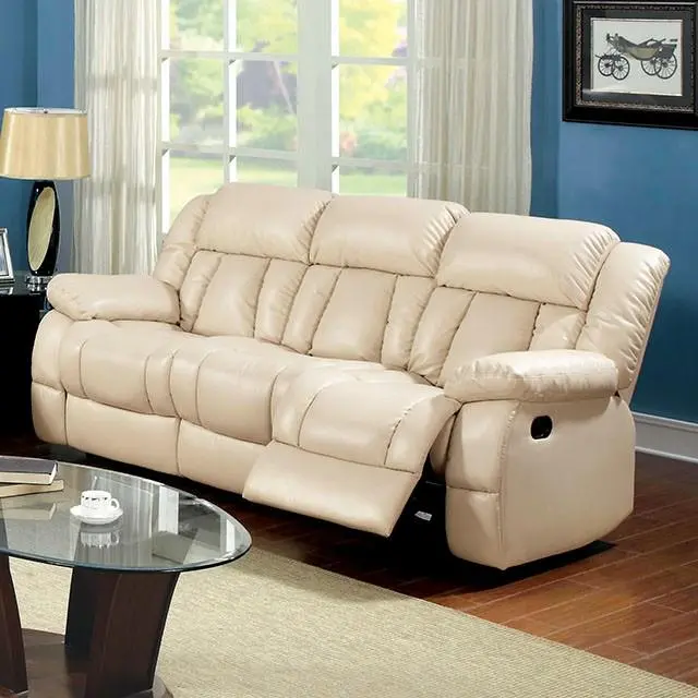 Barbado Ivory Sofa W/ 2 Recliners 1