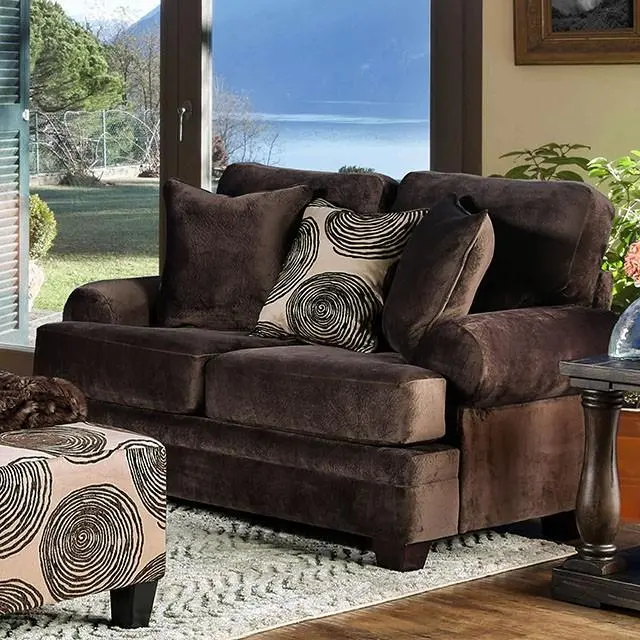 Bonaventura Brown Love Seat 1