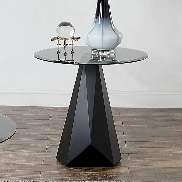 Bishop End Table, Black/Gray 1