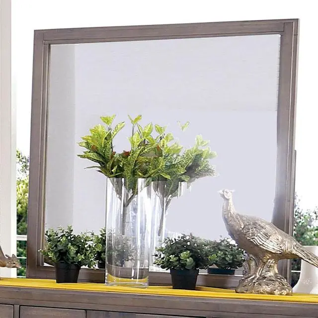 Berenice Mirror Espresso, Beige, & Brown 1