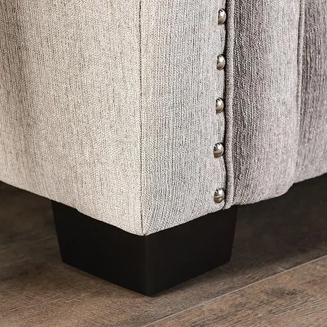 Belsize Loveseat Grey, Beige, & Choclate 3
