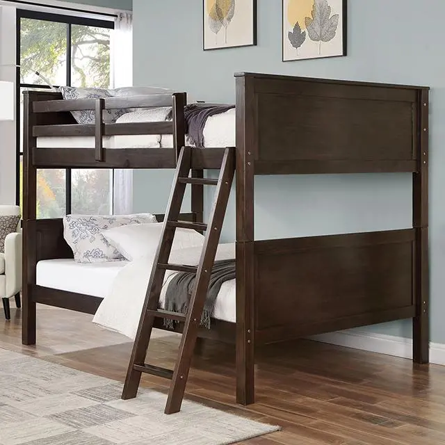 Stamos Full/Full, Twin/Full, & Twin/Twin Bunk Bed, Walnut 1