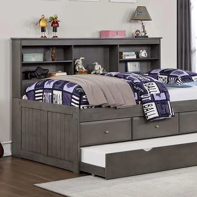 Tibalt Full Daybed W/ Trundle, Dark Gray 1