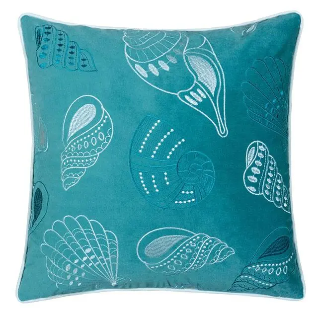 Sally Teal 20" X 20" Pillow, Teal 1