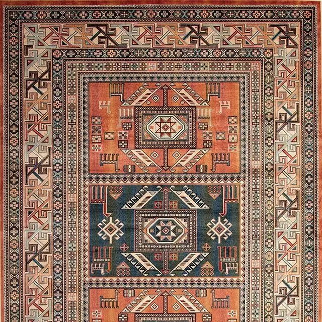 Mortsel Orange/Multi 5'3" X 7'6" Area Rug 1