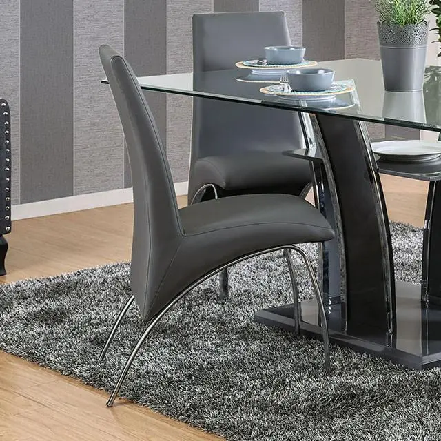Wailoa Gray/Chrome Side Chair 1