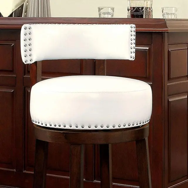 Shirley Dark Oak/White 29" Bar Stool 1