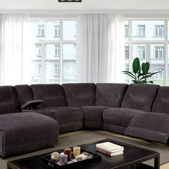 Karlee Ii Gray Sectional W/ Console 1